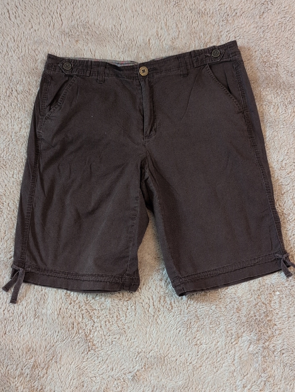 Kim Rogers Size 14 Brown Bermuda Shorts
